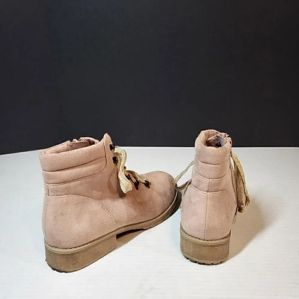Sarah Jayne Pink Ankle Booties